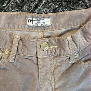 Free people low rise corduroy straight leg pant🤎